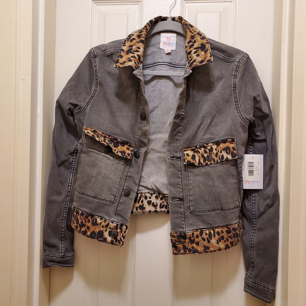 XS Lularoe Kenny Jean Jacket